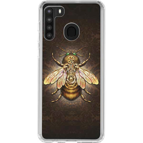 Brigid Ashwood Steampunk Bee Galaxy A21 Clear Case