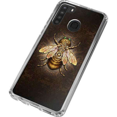 Brigid Ashwood Steampunk Bee Galaxy A21 Clear Case