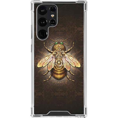 Steampunk Bee by Brigid Ashwood Galaxy S24 Ultra Clear Case