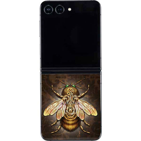 Steampunk Bee by Brigid Ashwood Galaxy Z Flip5 5G Skin