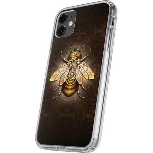 Steampunk Bee by Brigid Ashwood iPhone 11 Clear Case