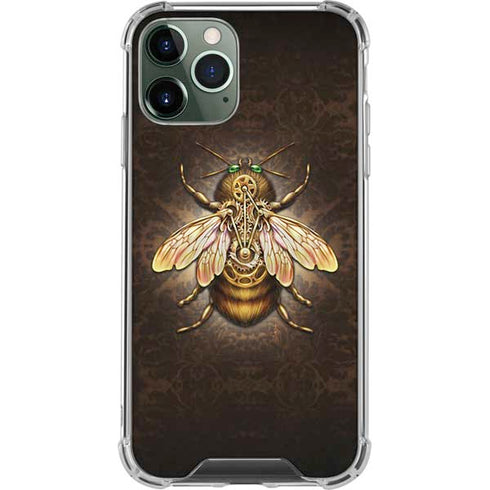 Steampunk Bee by Brigid Ashwood iPhone 11 Pro Max Clear Case