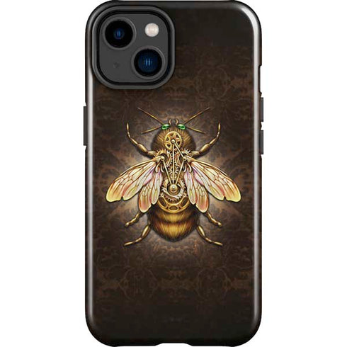 Steampunk Bee by Brigid Ashwood iPhone 15 Plus Impact Case