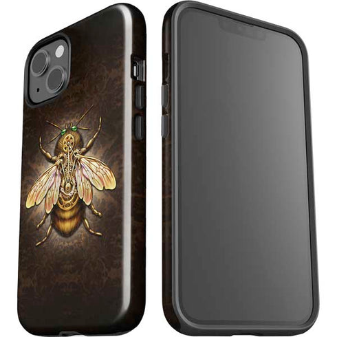 Steampunk Bee by Brigid Ashwood iPhone 15 Plus Impact Case