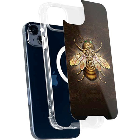 Steampunk Bee by Brigid Ashwood iPhone 15 Plus MagSafe Case