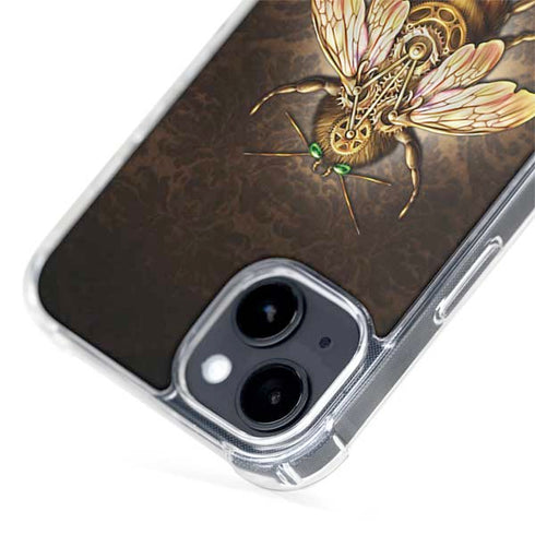 Steampunk Bee by Brigid Ashwood iPhone 15 Plus MagSafe Case