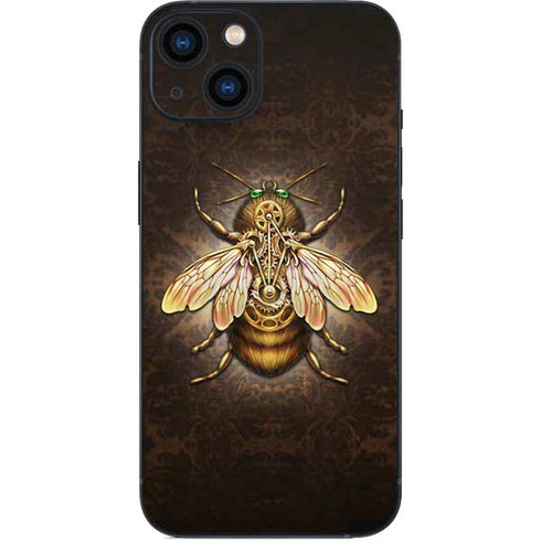 Steampunk Bee by Brigid Ashwood iPhone 15 Plus Skin
