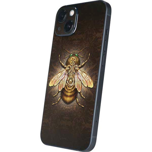 Steampunk Bee by Brigid Ashwood iPhone 15 Plus Skin