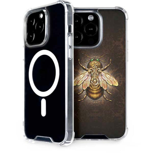 Steampunk Bee by Brigid Ashwood iPhone 15 Pro MagSafe Case