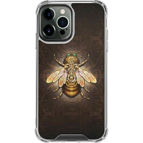 Steampunk Bee by Brigid Ashwood iPhone 15 Pro Max Clear Case