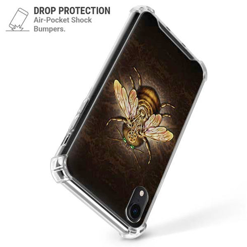 Steampunk Bee by Brigid Ashwood iPhone XR Clear Case