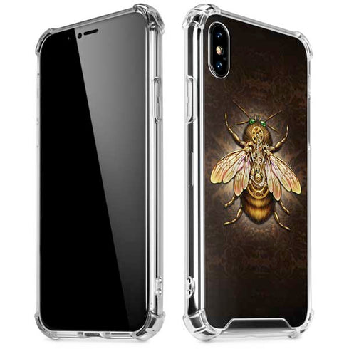 Steampunk Bee by Brigid Ashwood iPhone XS Max Clear Case