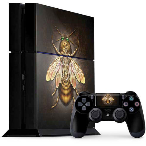 Brigid Ashwood Steampunk Bee PS4 Console and Controller Bundle Skin