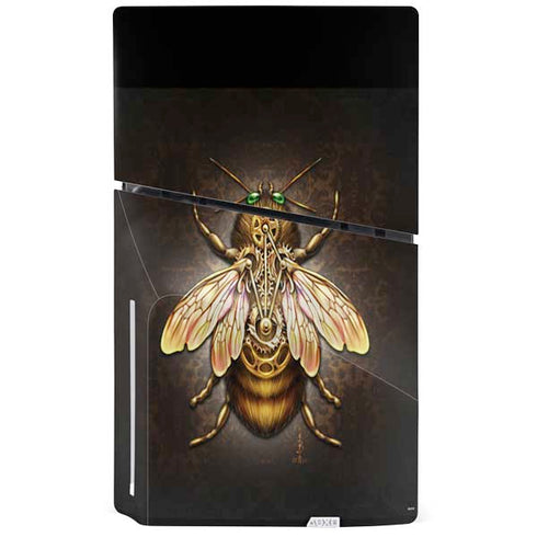 Steampunk Bee by Brigid Ashwood PS5 Slim Disk Console Skin