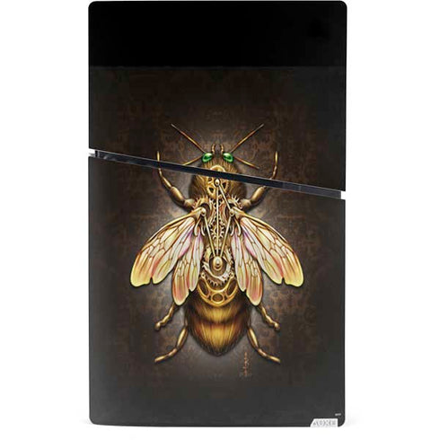Steampunk Bee by Brigid Ashwood PS5 Slim Digital Edition Bundle Skin