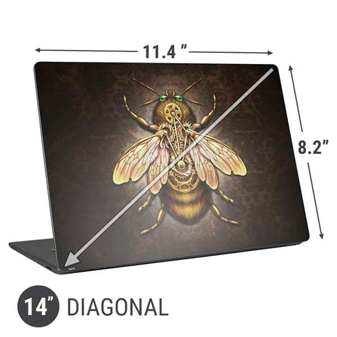 Brigid Ashwood Steampunk Bee Universal Laptop 14in (11.4 x 8.2in) Skin