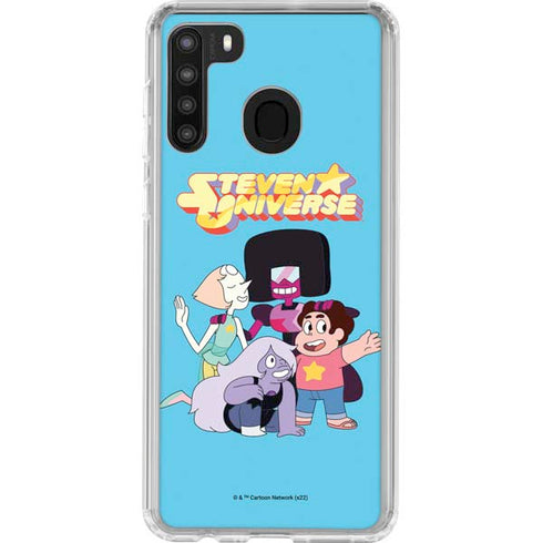 Cartoon Network Steven Universe Steven Universe Characters Galaxy A21 Clear Case