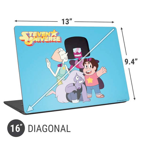 Cartoon Network Steven Universe Steven Universe Characters Universal Laptop 16in (13 x 9.4in) Skin