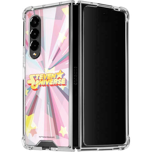 Cartoon Network Steven Universe Steven Universe Logo Galaxy Z Fold4 5G Clear Case