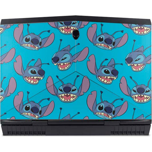 Disney Lilo and Stitch Face Expression Pattern Dell Alienware Skin