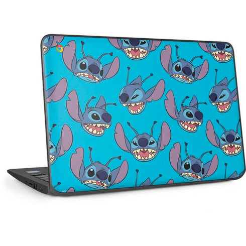 Disney Lilo and Stitch Face Expression Pattern HP Chromebook Skin