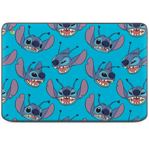 Disney Lilo and Stitch Face Expression Pattern HP Chromebook Skin