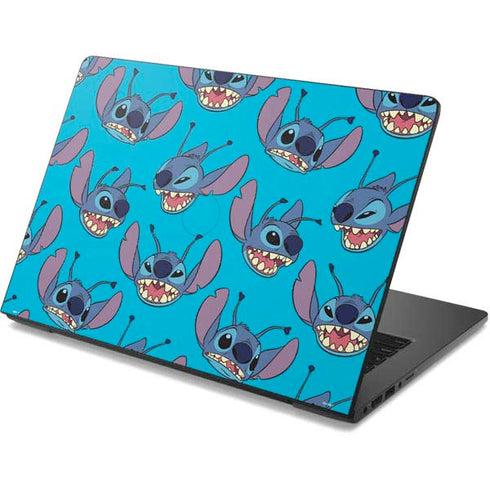 Disney Lilo and Stitch Face Expression Pattern Dell Chromebook Skin