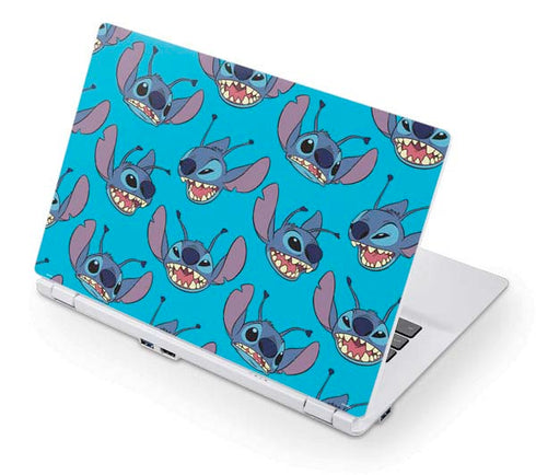 Disney Lilo and Stitch Face Expression Pattern Acer Chromebook Skin