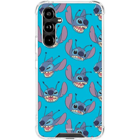 Disney Lilo and Stitch Face Expression Pattern Galaxy A54 5G Clear Case