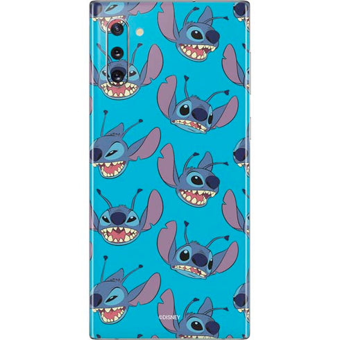 Disney Lilo and Stitch Face Expression Pattern Galaxy Note 10 Skin