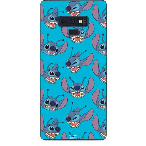 Disney Lilo and Stitch Face Expression Pattern Galaxy Note 9 Skin