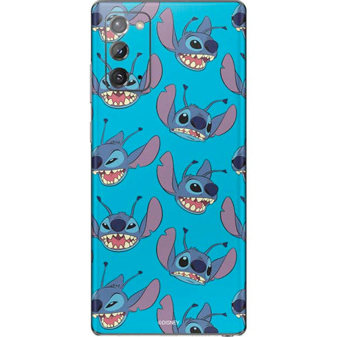 Disney Lilo and Stitch Face Expression Pattern Galaxy Note20 5G Skin
