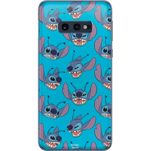 Disney Lilo and Stitch Face Expression Pattern Galaxy S10e Skin