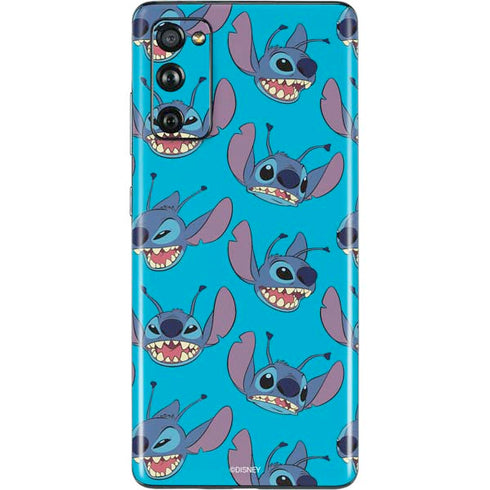 Disney Lilo and Stitch Face Expression Pattern Galaxy S20 Fan Edition Skin