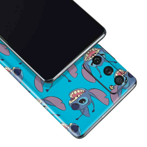 Disney Lilo and Stitch Face Expression Pattern Galaxy S20 Fan Edition Skin