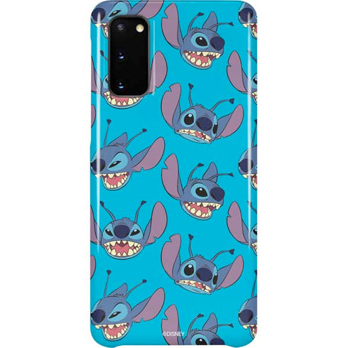 Disney Lilo and Stitch Face Expression Pattern Galaxy S20 Lite Case