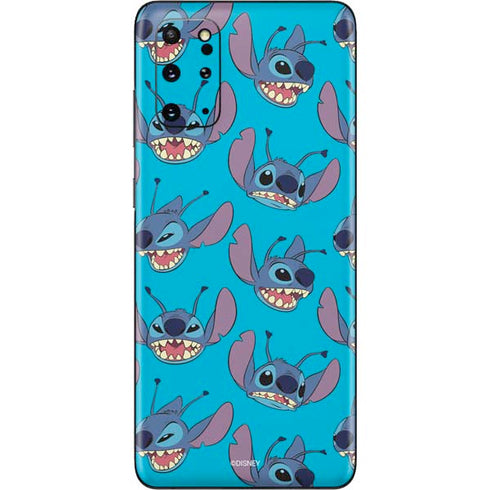 Disney Lilo and Stitch Face Expression Pattern Galaxy S20 Plus Skin