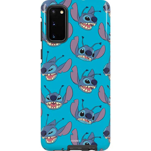 Disney Lilo and Stitch Face Expression Pattern Galaxy S20 Pro Case