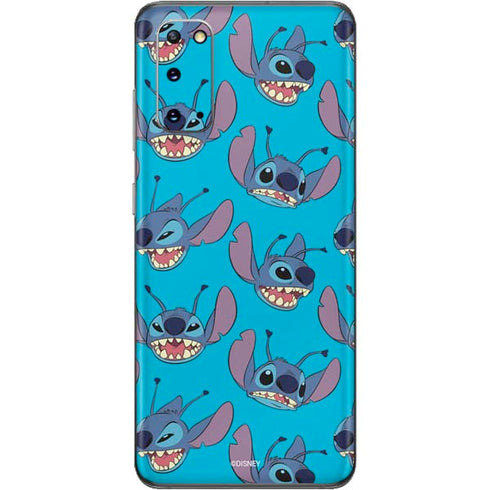 Disney Lilo and Stitch Face Expression Pattern Galaxy S20 Skin