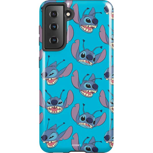 Disney Lilo and Stitch Face Expression Pattern Galaxy S21 5G Pro Case