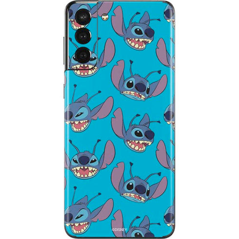 Disney Lilo and Stitch Face Expression Pattern Galaxy S21 Plus 5G Skin