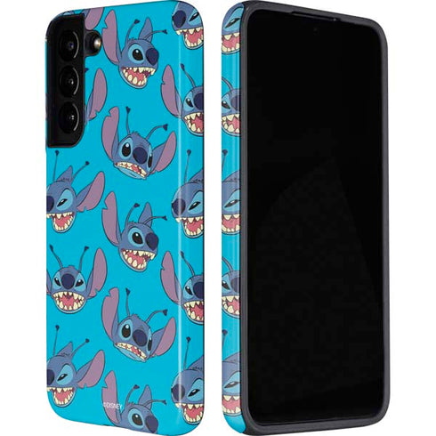 Disney Lilo and Stitch Face Expression Pattern Galaxy S22 Plus Pro Case