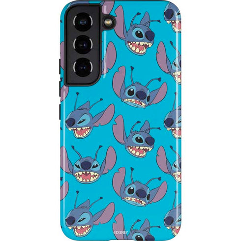 Disney Lilo and Stitch Face Expression Pattern Galaxy S22 Pro Case