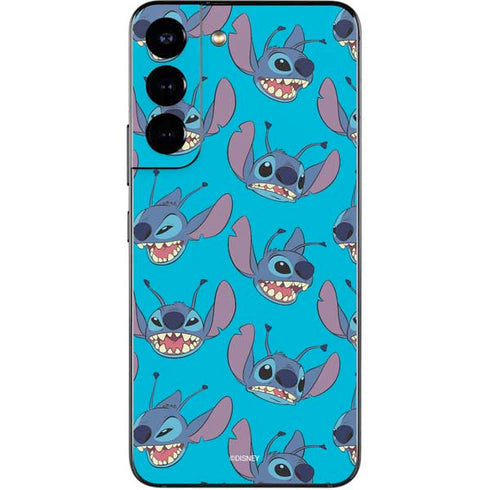 Disney Lilo and Stitch Face Expression Pattern Galaxy S22 Skin