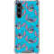 Disney Lilo and Stitch Face Expression Pattern Galaxy S23 FE Clear Case