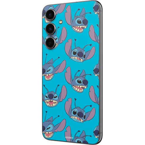 Disney Lilo and Stitch Face Expression Pattern Galaxy S23 FE Skin