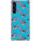 Disney Lilo and Stitch Face Expression Pattern Galaxy S23 Plus Clear Case