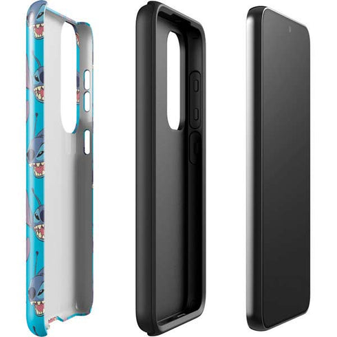 Disney Lilo and Stitch Face Expression Pattern Galaxy S23 Plus Pro Case