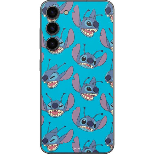 Disney Lilo and Stitch Face Expression Pattern Galaxy S23 Plus Skin