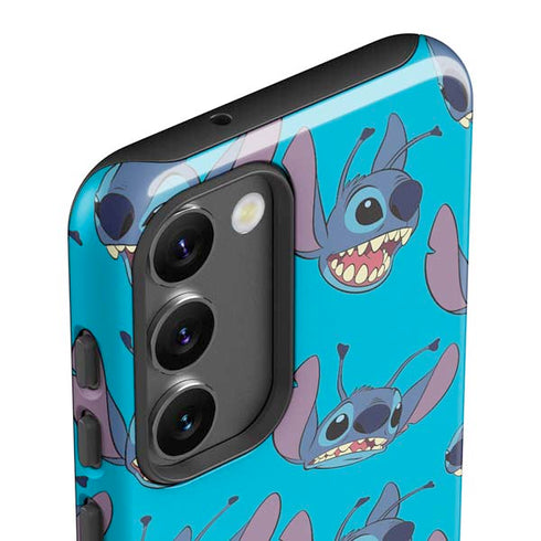 Disney Lilo and Stitch Face Expression Pattern Galaxy S23 Pro Case